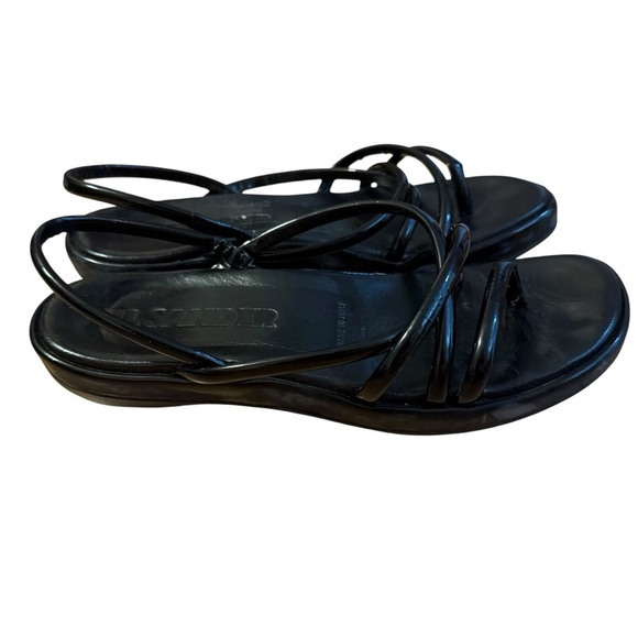 Jil Sander Black Strappy Sandals Size 36.5 - Picture 2 of 6